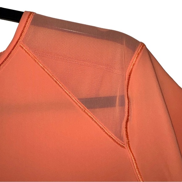 Lululemon Orange  Sculpt Short Sleeve Top Size 8 - Picture 3 of 9